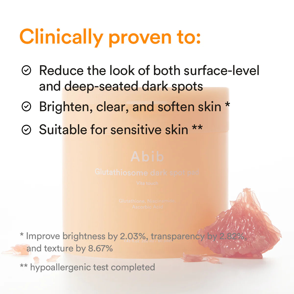 Glutathiosome Dark Spot Pad – Vita Touch (220 ml / 60 pads)