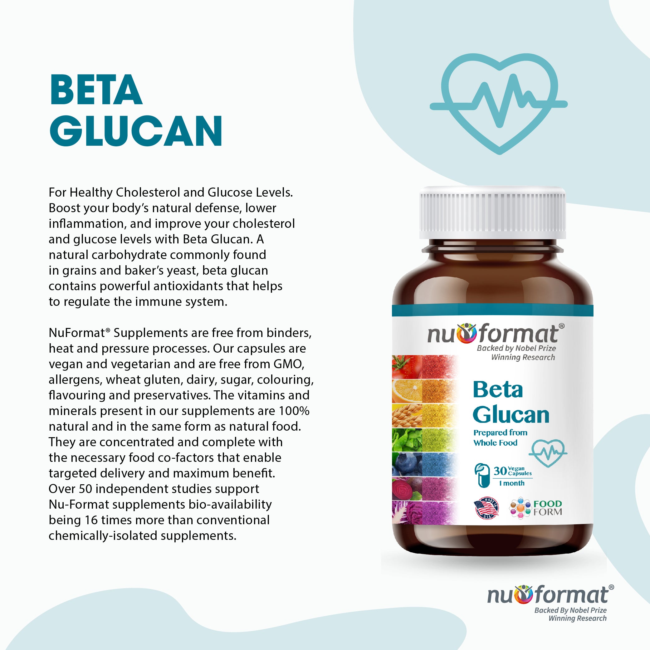 Nu-Format Beta Glucan (30 capsules)