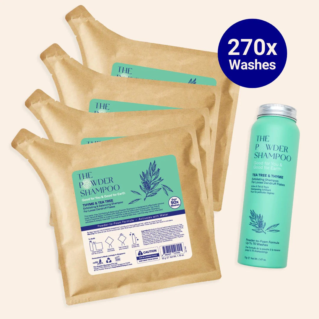 Exfoliating Shampoo For Loose Dandruff Flakes Tea Tree & Salicylic Acid