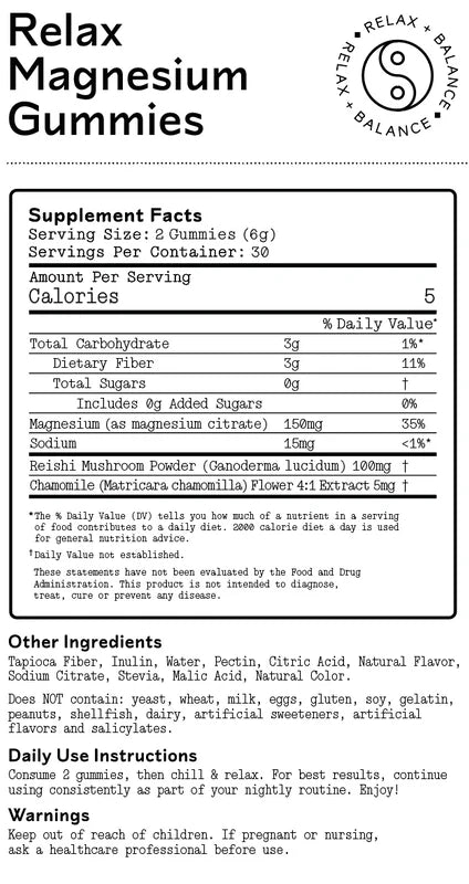 Relax Magnesium Gummies