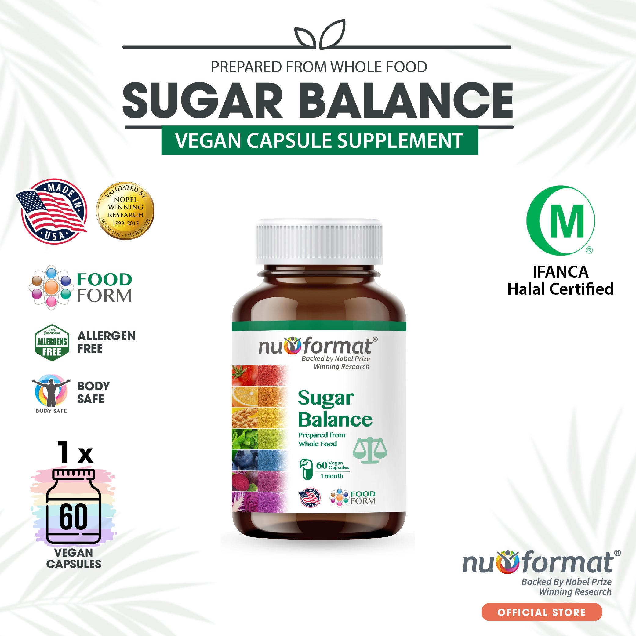 Nu-Format Sugar Balance (60 capsules)