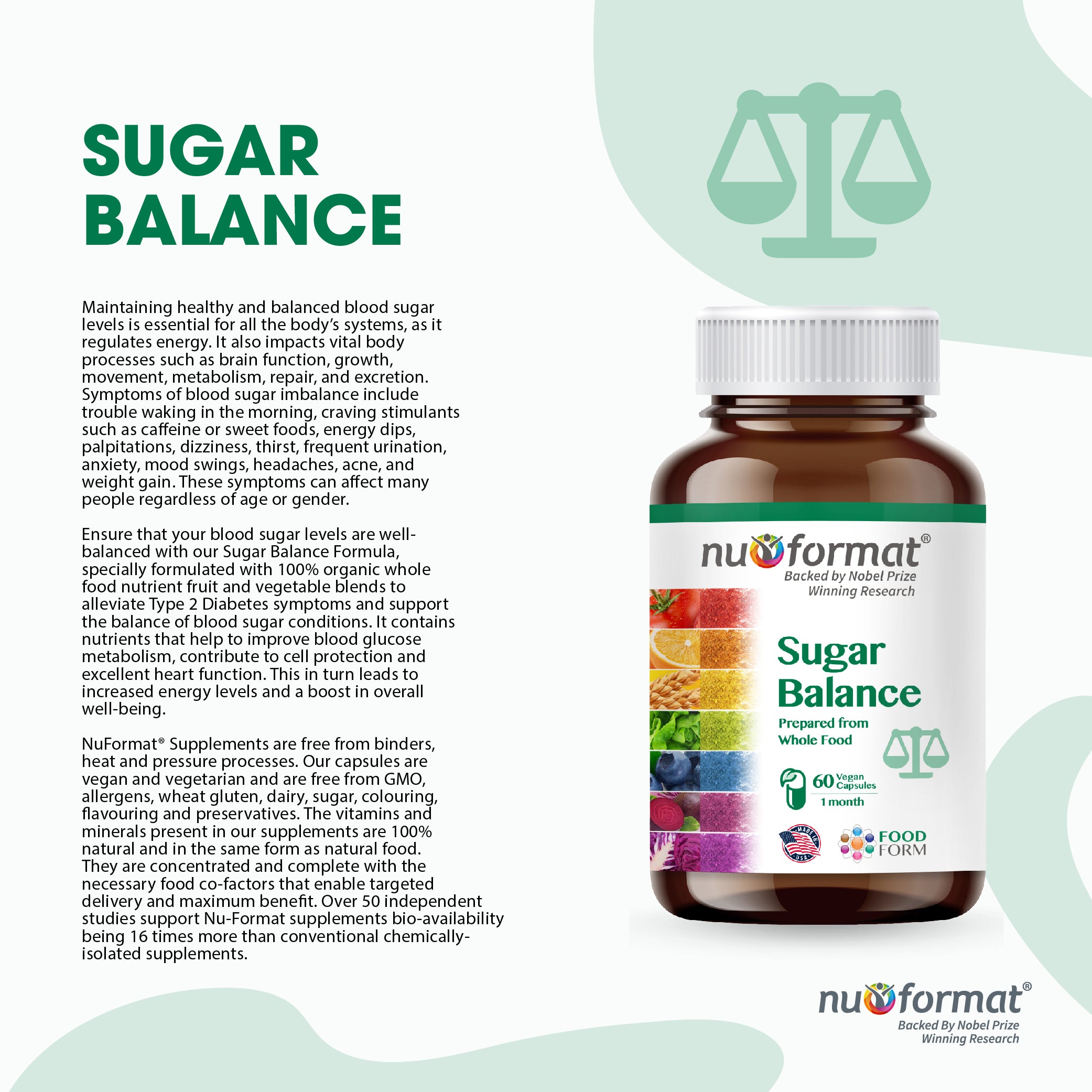 Nu-Format Sugar Balance (60 capsules)