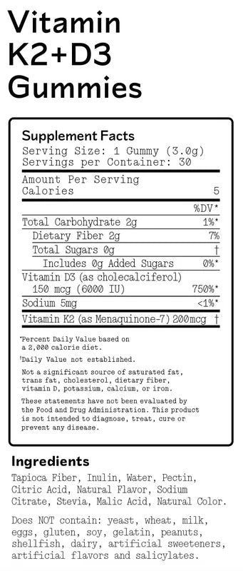 Vitamin K2+D3 Gummies