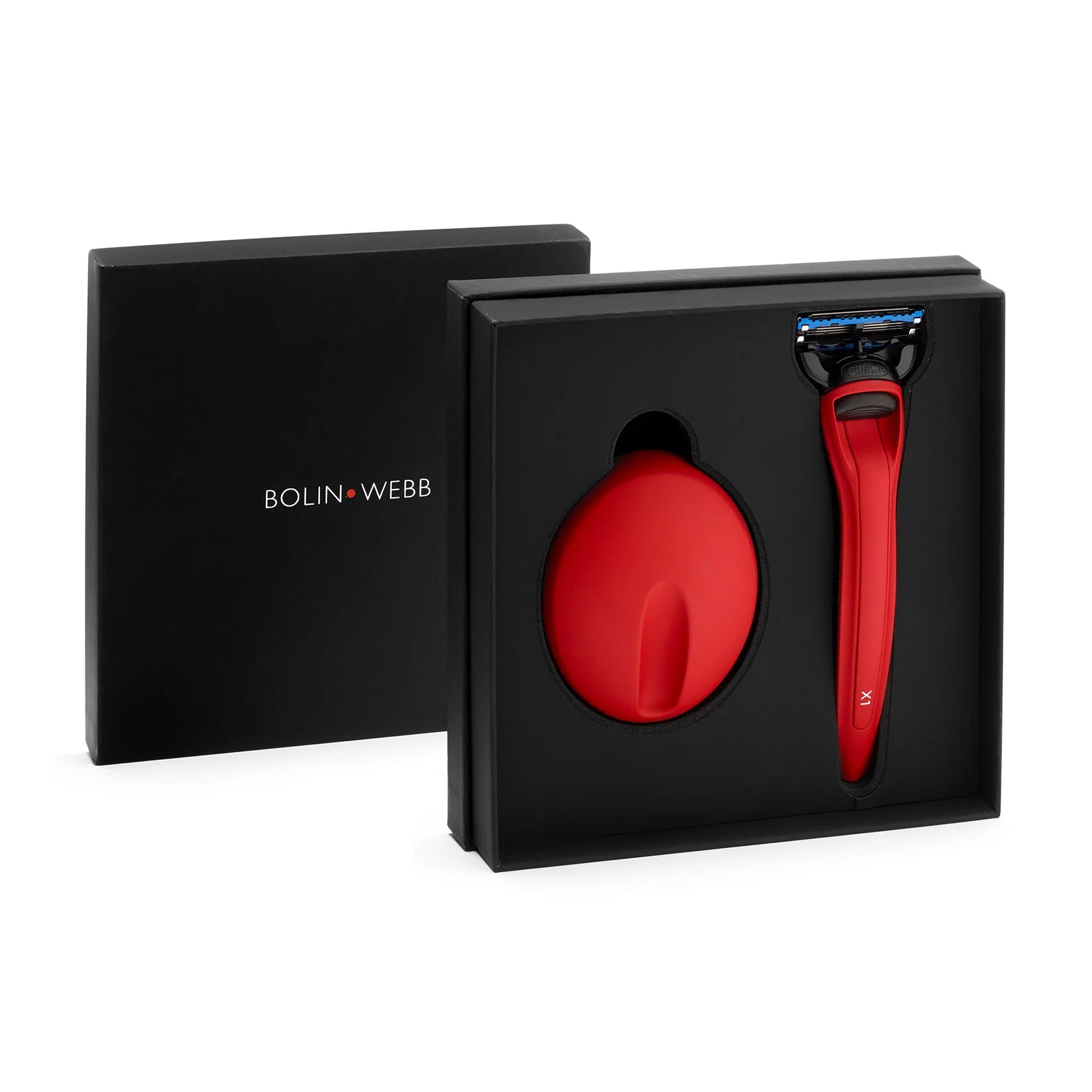 X1 Matte Red & Magnetic Stand - Gillette Fusion 5