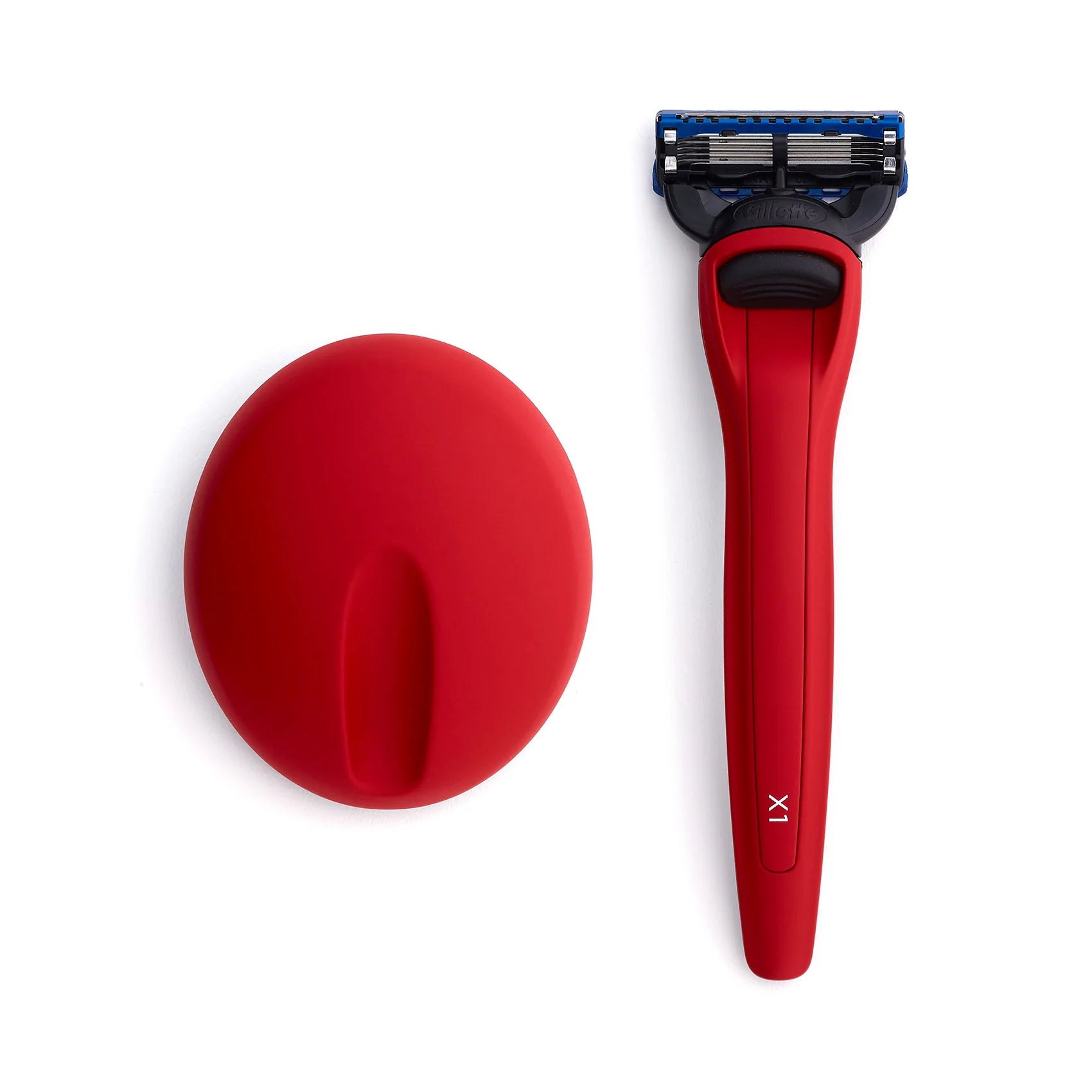 X1 Matte Red & Magnetic Stand - Gillette Fusion 5