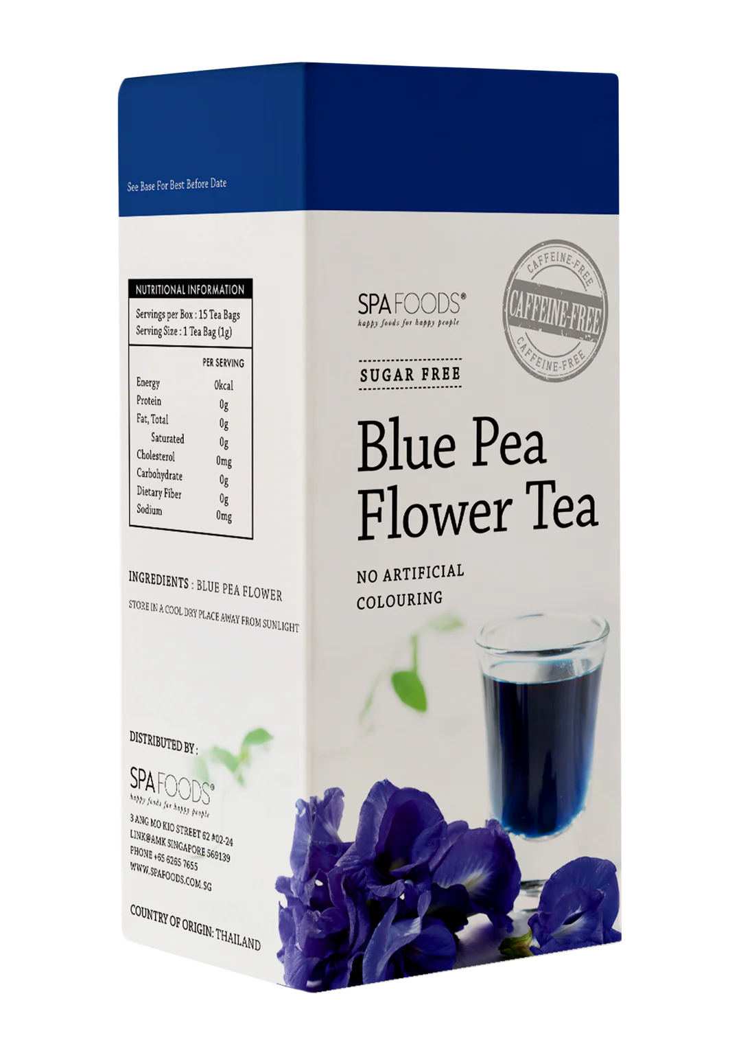 Blue Pea Flower Tea (Sugar Free)