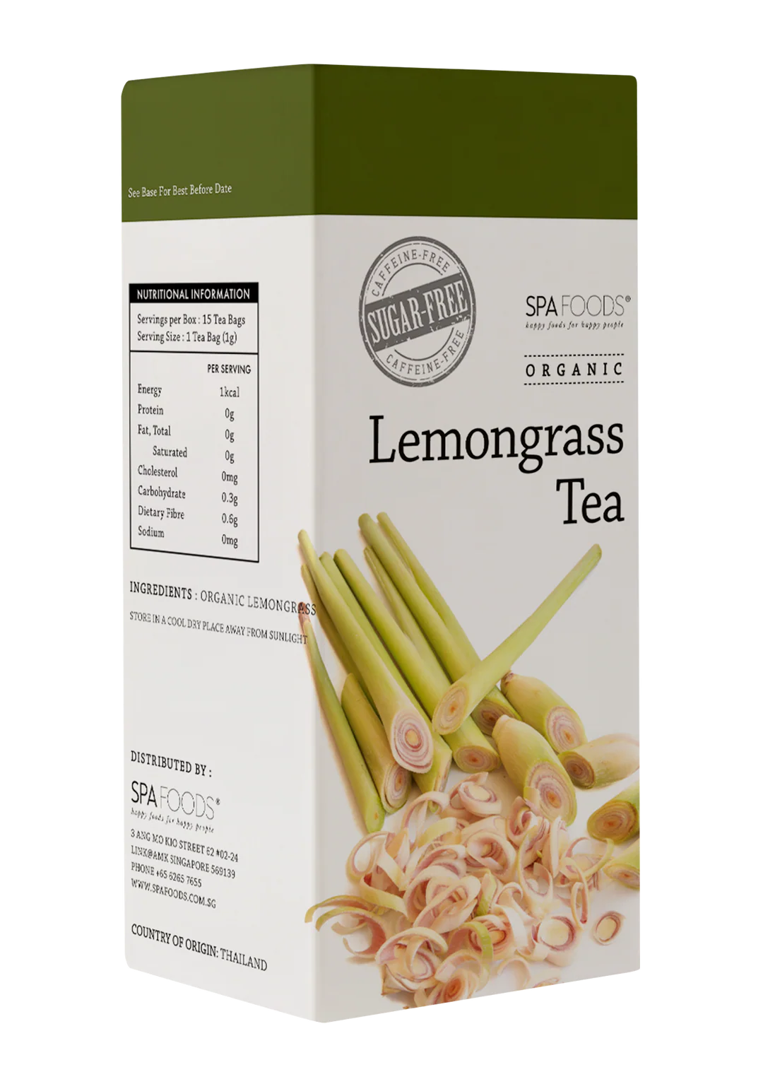 Organic Lemongrass Teabags (Sugar Free)