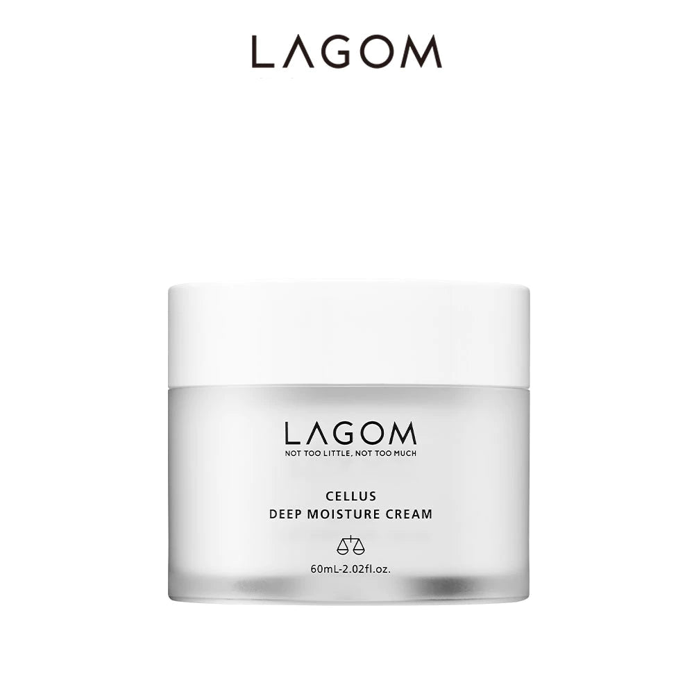 LAGOM deep moisture cream jar on a white background