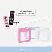 4 Cut Strip Film Keychain Keyring Holder