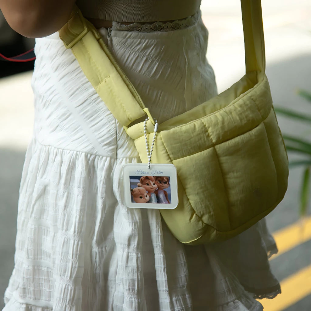 4 Cut Strip Film Keychain Keyring Holder