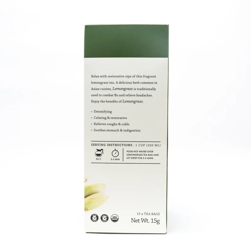 Organic Lemongrass Teabags (Sugar Free)